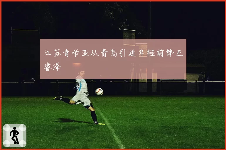 江苏肯帝亚从青岛引进年轻前锋王睿泽